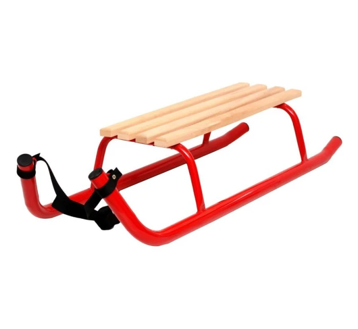 KOVOVÉ SÁNĚ PRO 2 OSOBY ZESÍLENÉ ČERVENÉ