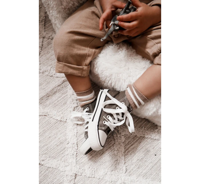 Dětské Vysoké Tenisky Khaki Filemon Dětské Vysoké Tenisky Khaki Filemon