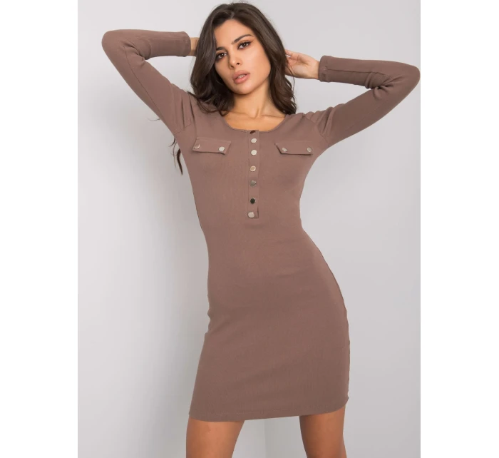 Šaty RV SK 5079 1.17P hnědá Šaty RV SK 5079 1.17P hnědá