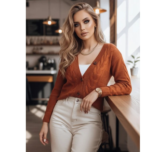 Dámský červený svetr NISTEL FashionStreet MY1684