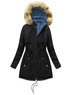 DWUSTRONNA DAMSKA KURTKA ZIMOWA Z KAPTUREM model 21241845 - MHM