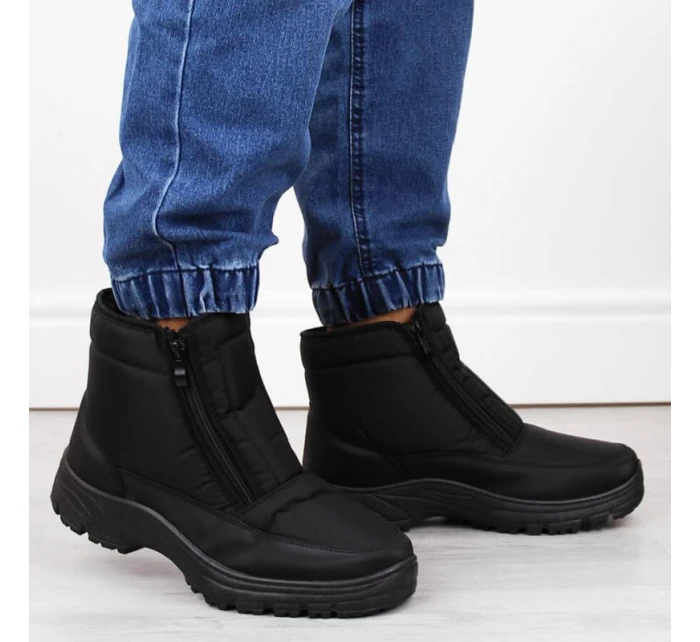 Novinky M EVE439 černé zateplené sněhule