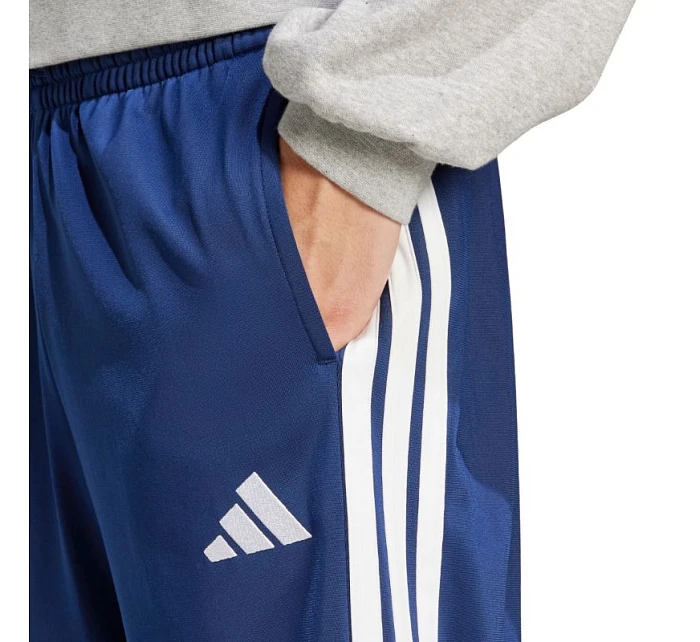 Pánské kalhoty adidas 3-Stripes Tricot Regular Fit Open Hem modré JI8803 Pánské kalhoty adidas 3-Stripes Tricot Regular Fit Open Hem modré JI8803