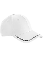 Beechfield B 166R 6 panelová kšiltovka "Match Day" 53.166R white/black