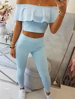 Modrá sada volánků