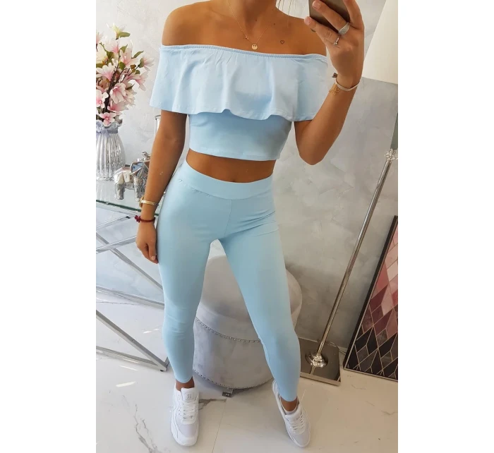 Modrá sada volánků