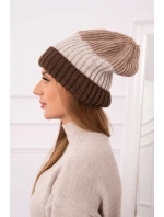 Fleecová čepice Bojana K265 cappuccino+světle béžová+tmavě béžová Fleecová čepice Bojana K265 cappuccino+světle béžová+tmavě béžová