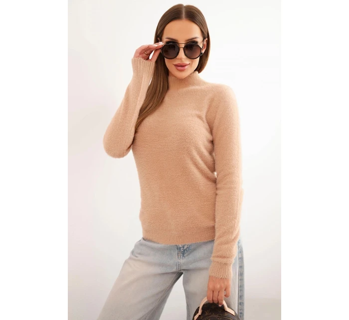 Svetr dámský alpaka s model 21314734 camelový - K-Fashion