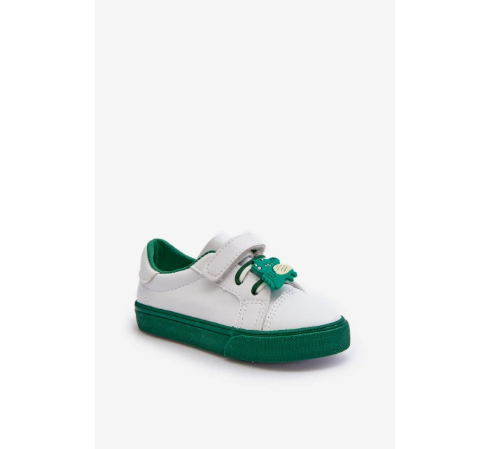 Dětské Tenisky Boty S Prstíkem Bílo-Zelené Pennyn Dětské Tenisky Boty S Prstíkem Bílo-Zelené Pennyn