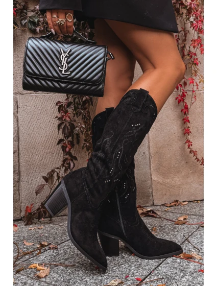 Kozačky na podpatku  model 223005 Step in style