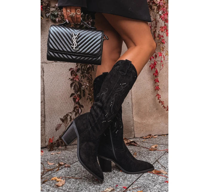 Kozačky na podpatku  model 223005 Step in style