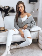 Dámský svetr MINSTRAL světle šedý FashionStreet MY1611