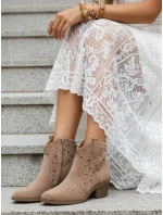 Dámské velbloudí boty Dstreet ZY1352 Dámské velbloudí boty Dstreet ZY1352