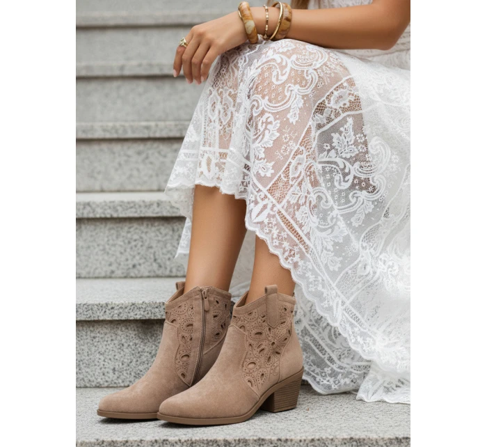 Dámské velbloudí boty Dstreet ZY1352 Dámské velbloudí boty Dstreet ZY1352