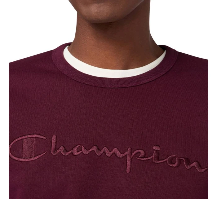 Pánská mikina Champion Crewneck Sweatshirt maroon 220272 RS522 pánské Pánská mikina Champion Crewneck Sweatshirt maroon 220272 RS522 pánské