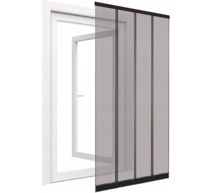 LAMELOVÁ MOSKYTIÉRA 100X220 POLYESTER+PÁSEK NA SUCHÝ ZIP