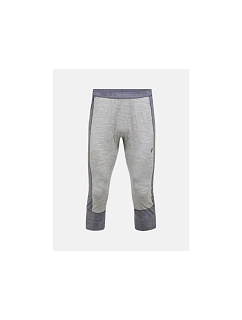 Teplé kalhoty PEAK PERFORMANCE Magic 3/4 Long Johns Wool-blend Baselayer Men, šedé