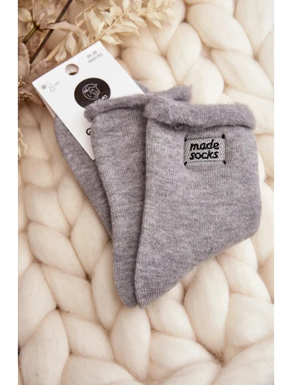 Dámské tlusté ponožky šedé Dámské tlusté ponožky šedé