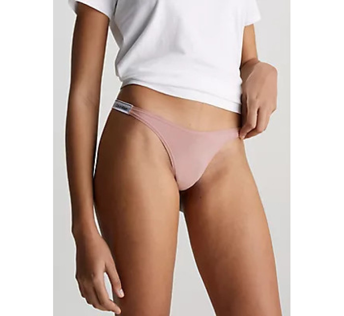 Spodní prádlo Dámské kalhotky STRING THONG (DIPPED) 000QD5157ETQO - Calvin Klein