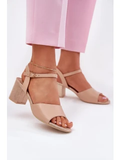 Sandály na podpatku  model 213011 Step in style