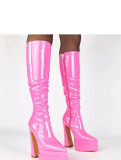 Kozačky na podpatku  model 221358 Solea