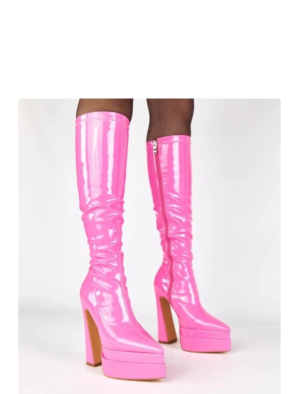 Kozačky na podpatku  model 221358 Solea