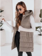 Dámská prošívaná vesta BRITA béžová FashionStreet TY3267