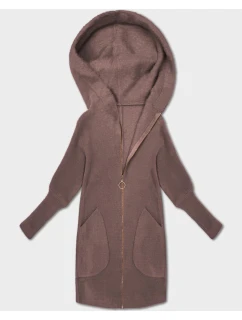 Bunda přehoz přes oblečení typu alpaka v barvě  s kapucí model 21479156 - MADE IN ITALY