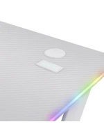 Herní stůl TRUST GXT 709W LUMINUS RGB WHITE