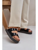 Dámské sandály na masivní platformě se černé model 21685371 - Boto Dámské sandály na masivní platformě se černé model 21685371 - Boto