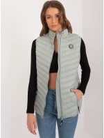 Kamizelka model 20095116 pistacjowy - FPrice Kamizelka model 20095116 pistacjowy - FPrice