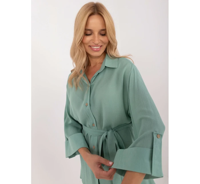 Koszula LK KS model 20463737 pistacjowy - FPrice