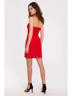 Dámské šaty K131 Červená - Makover
