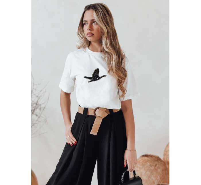 Dámské tričko BRILD ecru FashionStreet RY2529 Dámské tričko BRILD ecru FashionStreet RY2529