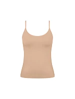 Dámské tílko GO Sense Spaghetti Top - BROWN - béžové 1195 - SLOGGI