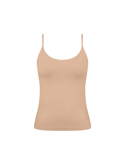 Dámské tílko GO Sense Spaghetti Top - BROWN - béžové 1195 - SLOGGI