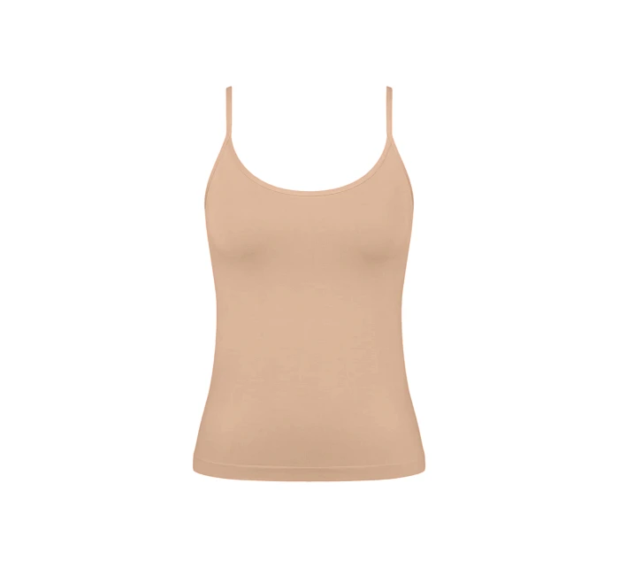 Dámské tílko GO Sense Spaghetti Top - BROWN - béžové 1195 - SLOGGI