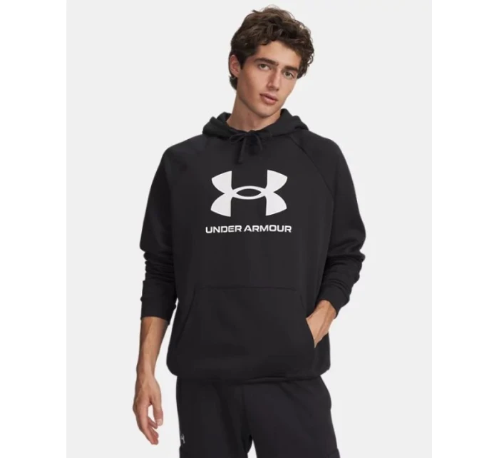 Mikina Under Armour Rival Fleece Logo Hoodie - černá/bílá