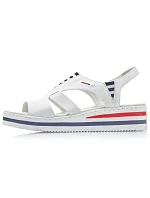 Sandály na platformě Rieker W V02Y5 white Sandály na platformě Rieker W V02Y5 white