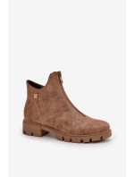 Zateplené dámské botky s z eko kůže model 21668868 - Boto Zateplené dámské botky s z eko kůže model 21668868 - Boto