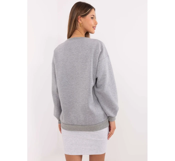 Mikina EM BL 617 model 20811691 melange šedá - FPrice Mikina EM BL 617 model 20811691 melange šedá - FPrice