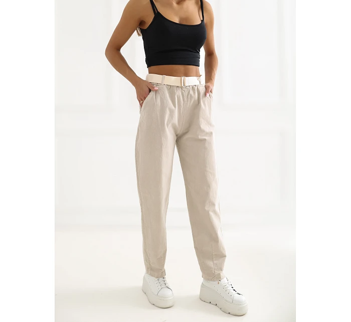 Spodnie IT SP model 22084165 beżowy - FPrice Spodnie IT SP model 22084165 beżowy - FPrice