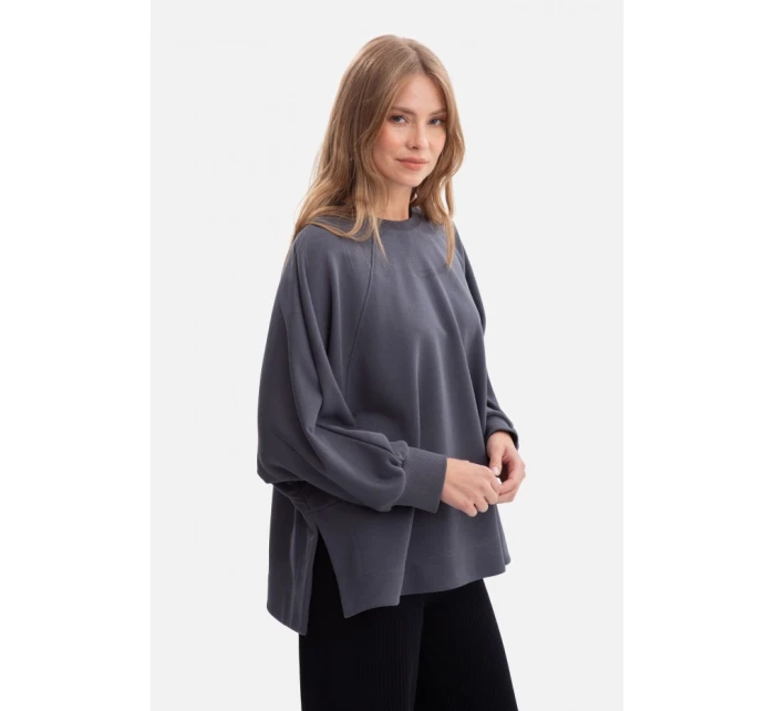 Pletená mikina uvolněného střihu model 21379939 - BeWear