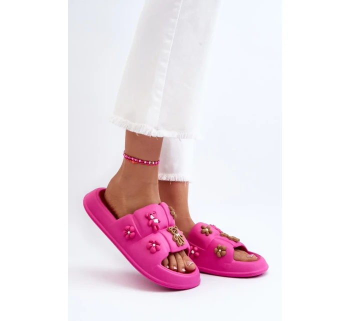 Dámské pěnové pantofle s ozdobami Fuchsia Cambrina Dámské pěnové pantofle s ozdobami Fuchsia Cambrina