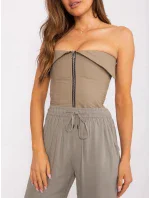 Dámské kalhoty model 18775295 Khaki - Sublevel