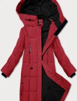 Dámská prošívaná zimní bunda LHD bordó (LHD-24572)