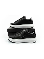 Karl Lagerfeld pánské boty Kapri tenisky přírodní kůže černé