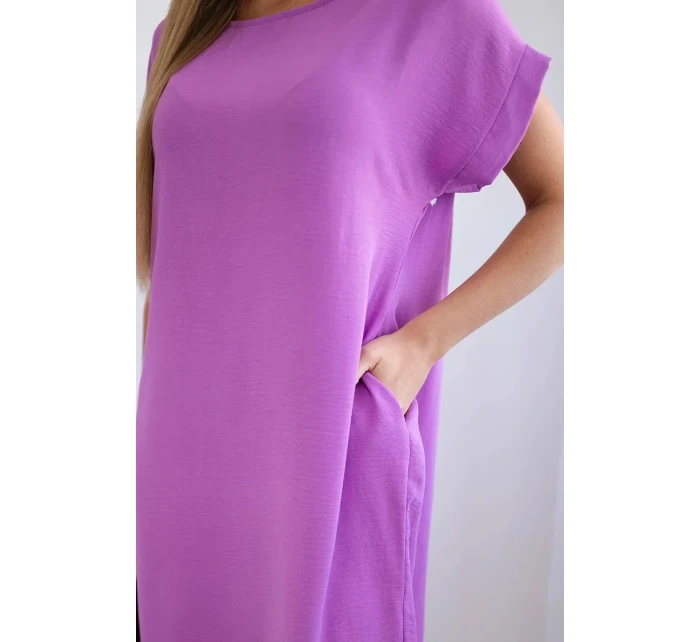Šaty s kapsami světlý model 21951815 - K-Fashion