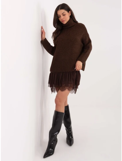 Sweter CH SW model 21776433 ciemny brązowy - FPrice