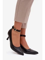 Lodičky s páskem Perrine – černé Lodičky s páskem Perrine – černé